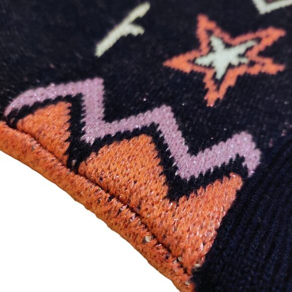 Johnny Was Shana Star Wool Cardigan Sweater Size XL Pink Blue Stars Sparkly NWOT - Picture 11 of 16